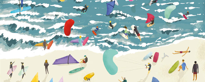 Reglas no escritas de navegación en Kitesurf y Wingfoil